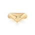 Gold Kiss Triangle Ring